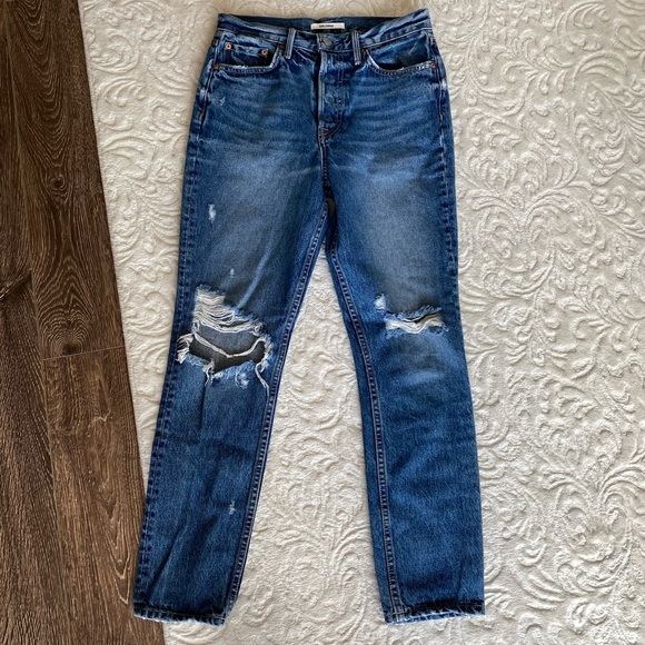 GRLFRND Karolina Distressed High Rise Skinny Jeans - Picture 2 of 5